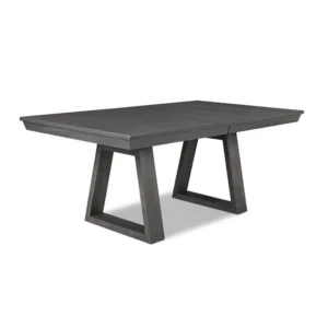 Belmont 42” X 60” Dining Table With Double Wood Pedestal
