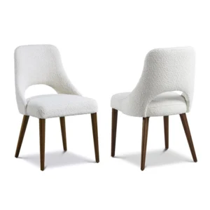 Evora Dining Chair With Wood Legs