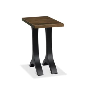 Evora Metal Pedestal Chairside Table